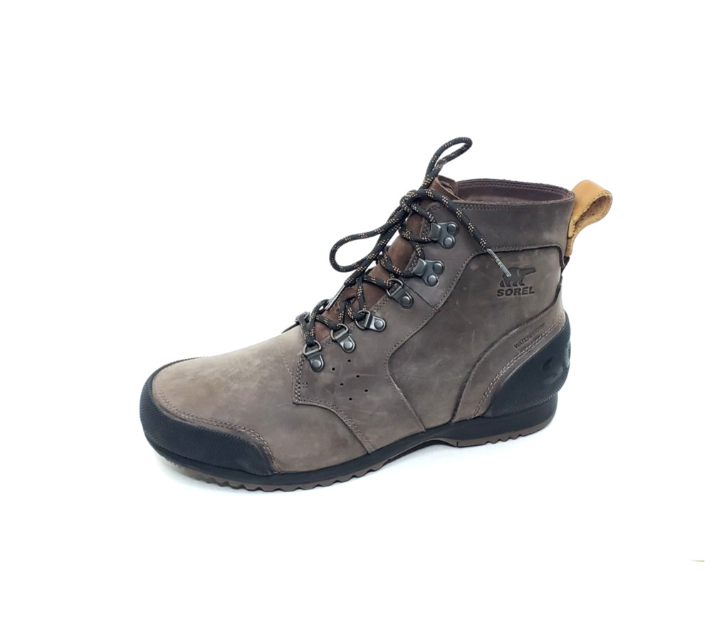Sorel Ankeny Mens Waterproof Hiking Boots Brown Leather Size 13